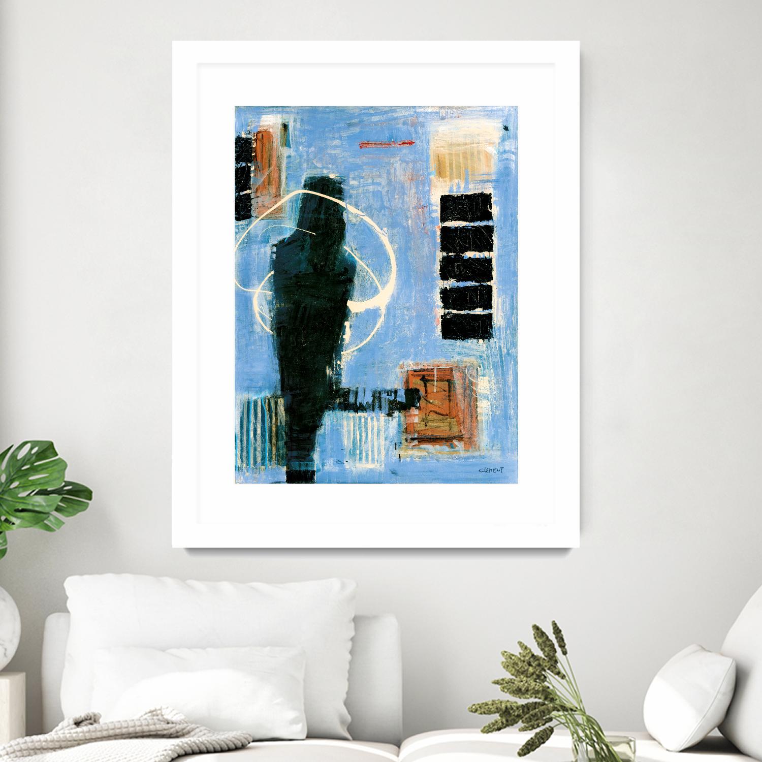 Ravissement by Jacques Clement on GIANT ART - blue abstract canadien