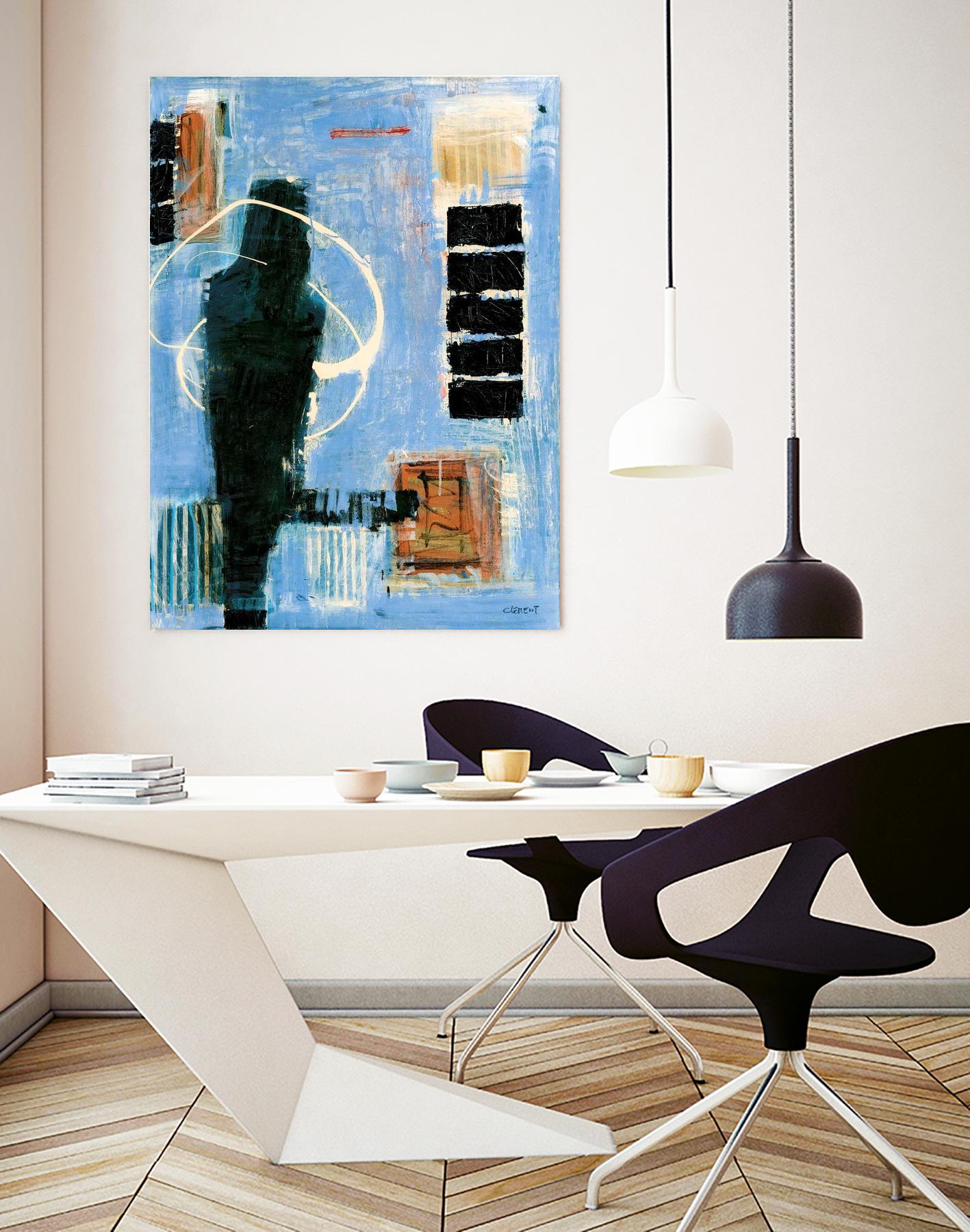 Ravissement by Jacques Clement on GIANT ART - blue abstract canadien