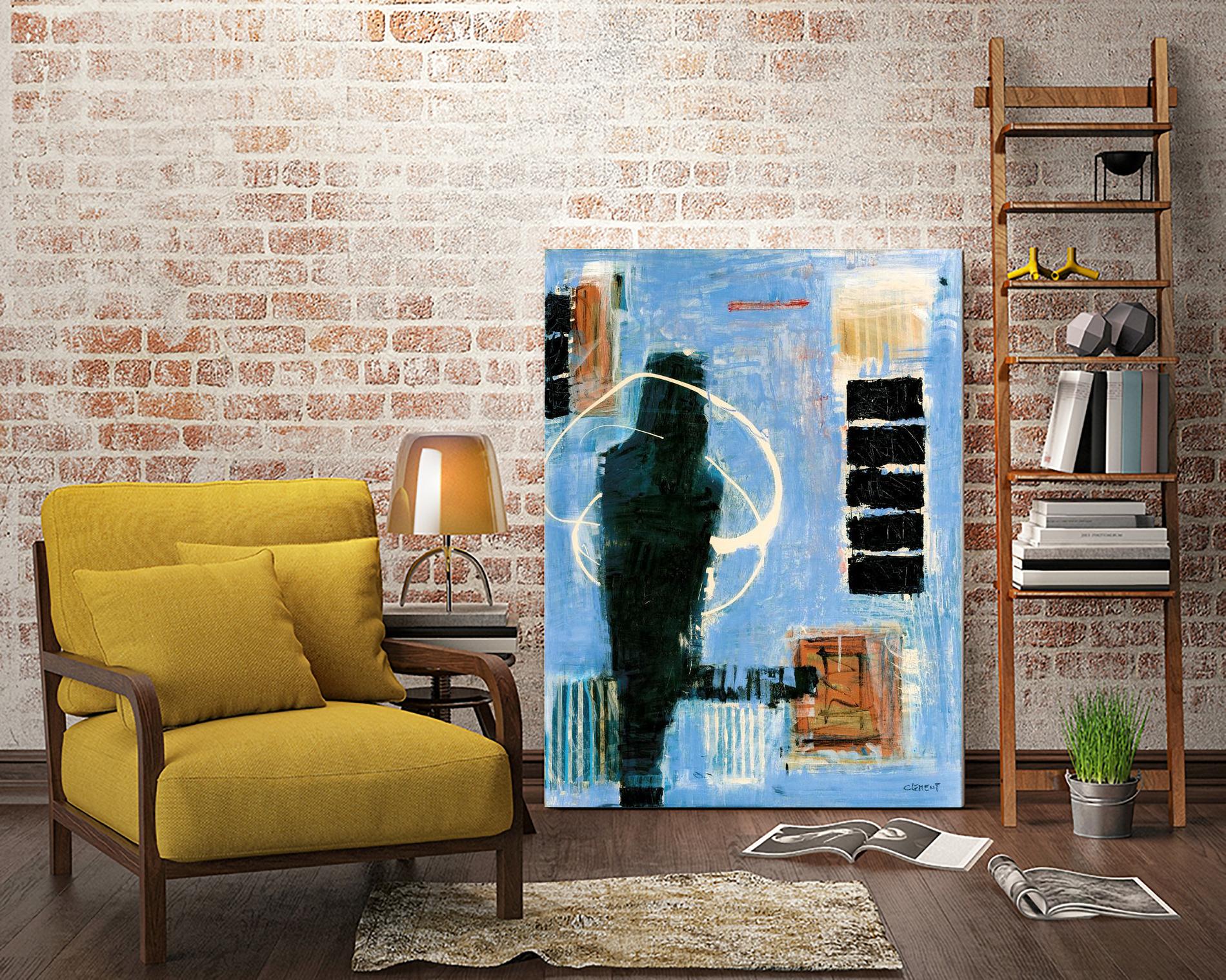 Ravissement by Jacques Clement on GIANT ART - blue abstract canadien