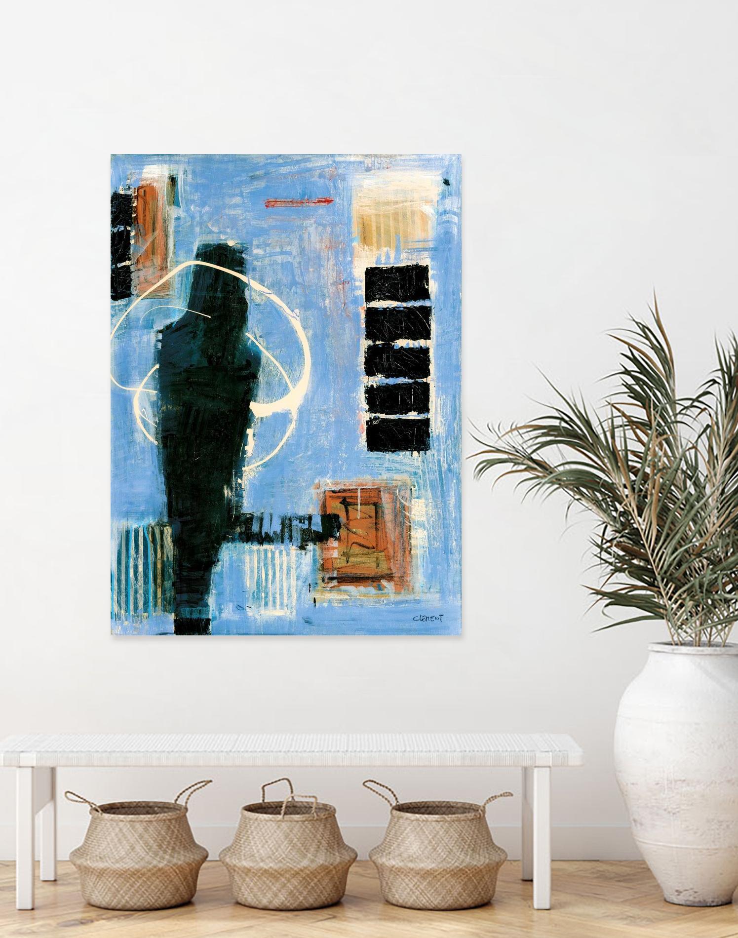 Ravissement by Jacques Clement on GIANT ART - blue abstract canadien