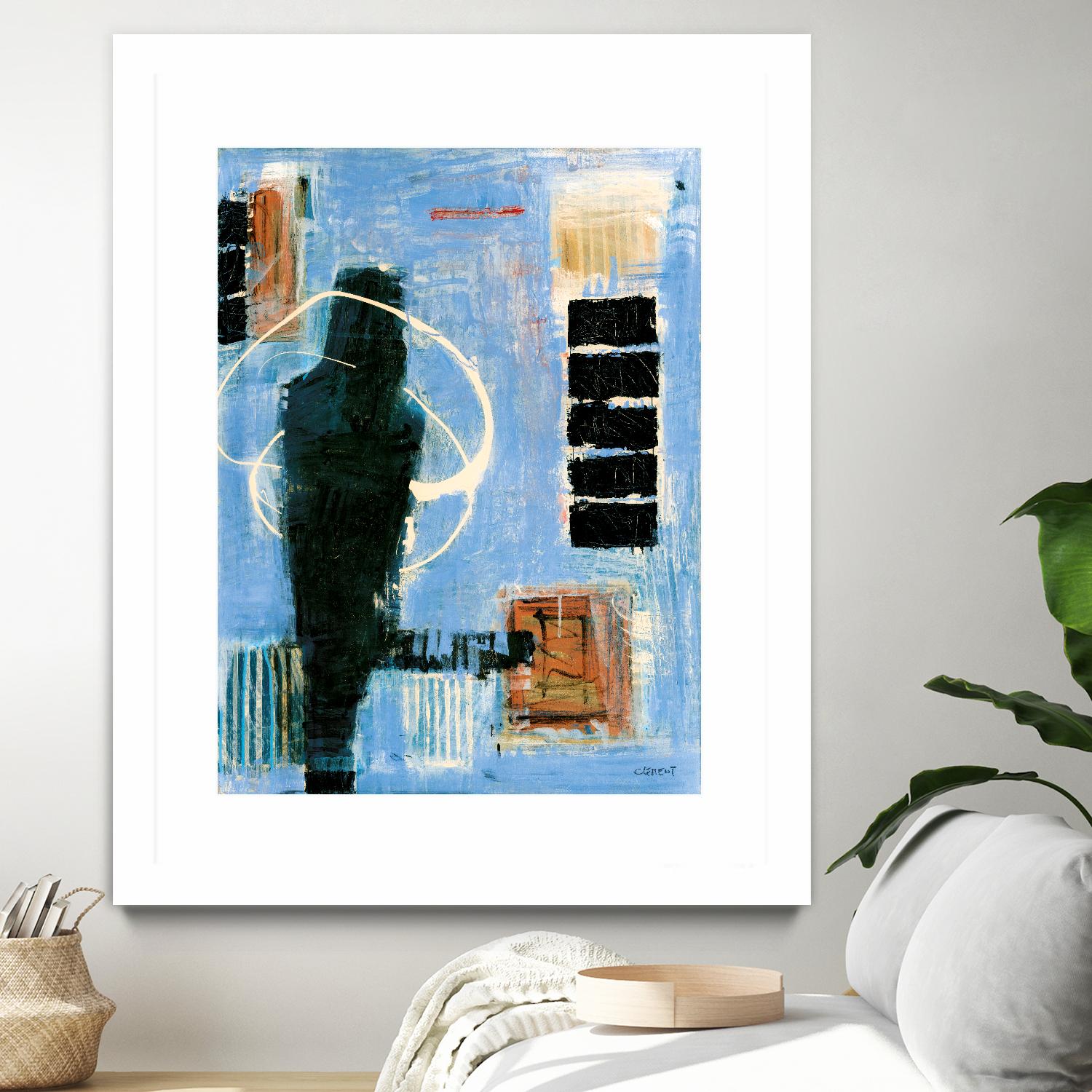Ravissement by Jacques Clement on GIANT ART - blue abstract canadien
