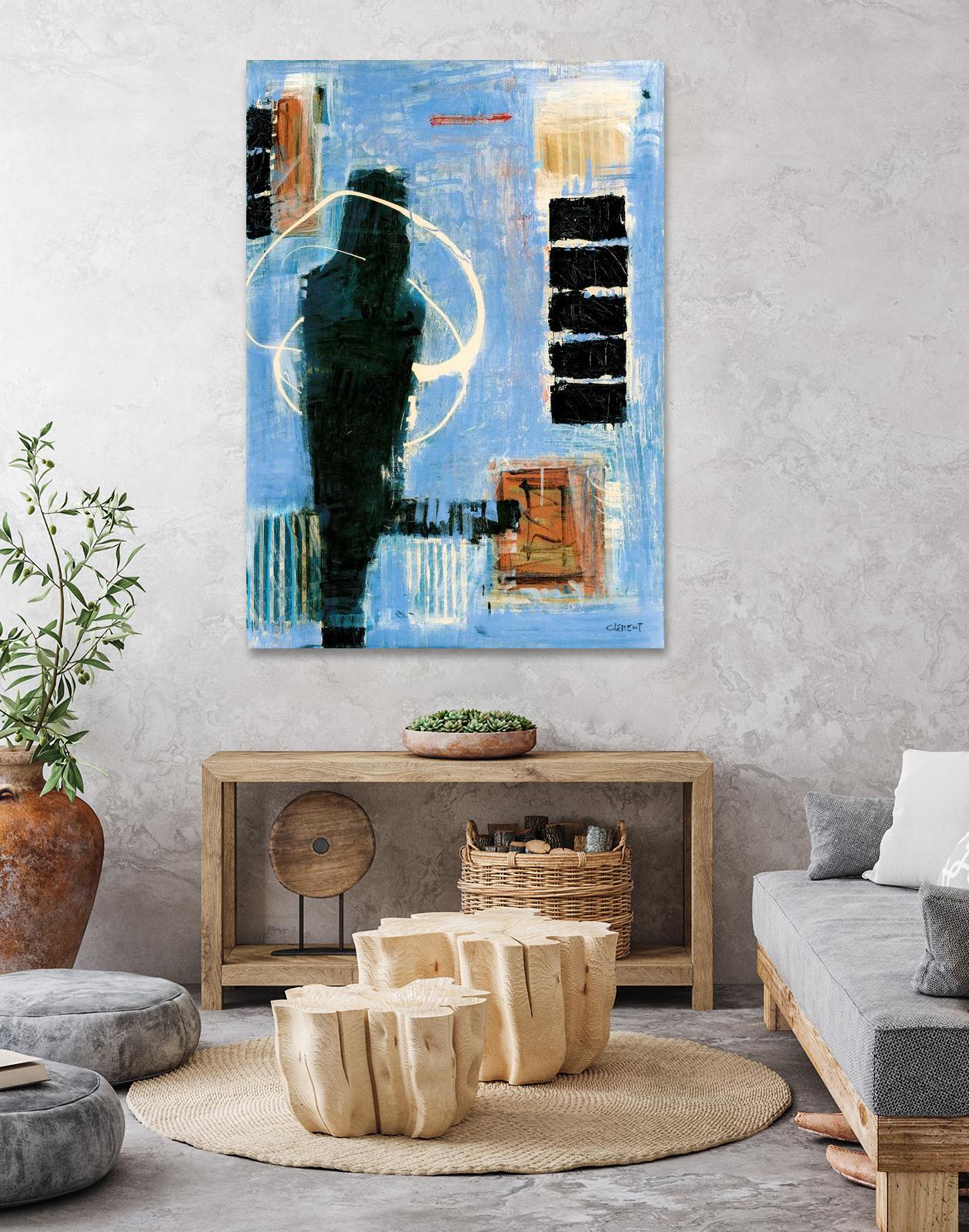 Ravissement by Jacques Clement on GIANT ART - blue abstract canadien