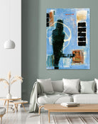 Ravissement by Jacques Clement on GIANT ART - blue abstract canadien