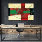 Magnificience by Jacques Clement on GIANT ART - red abstract