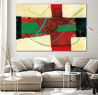 Magnificience by Jacques Clement on GIANT ART - red abstract