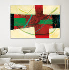 Magnificience by Jacques Clement on GIANT ART - red abstract