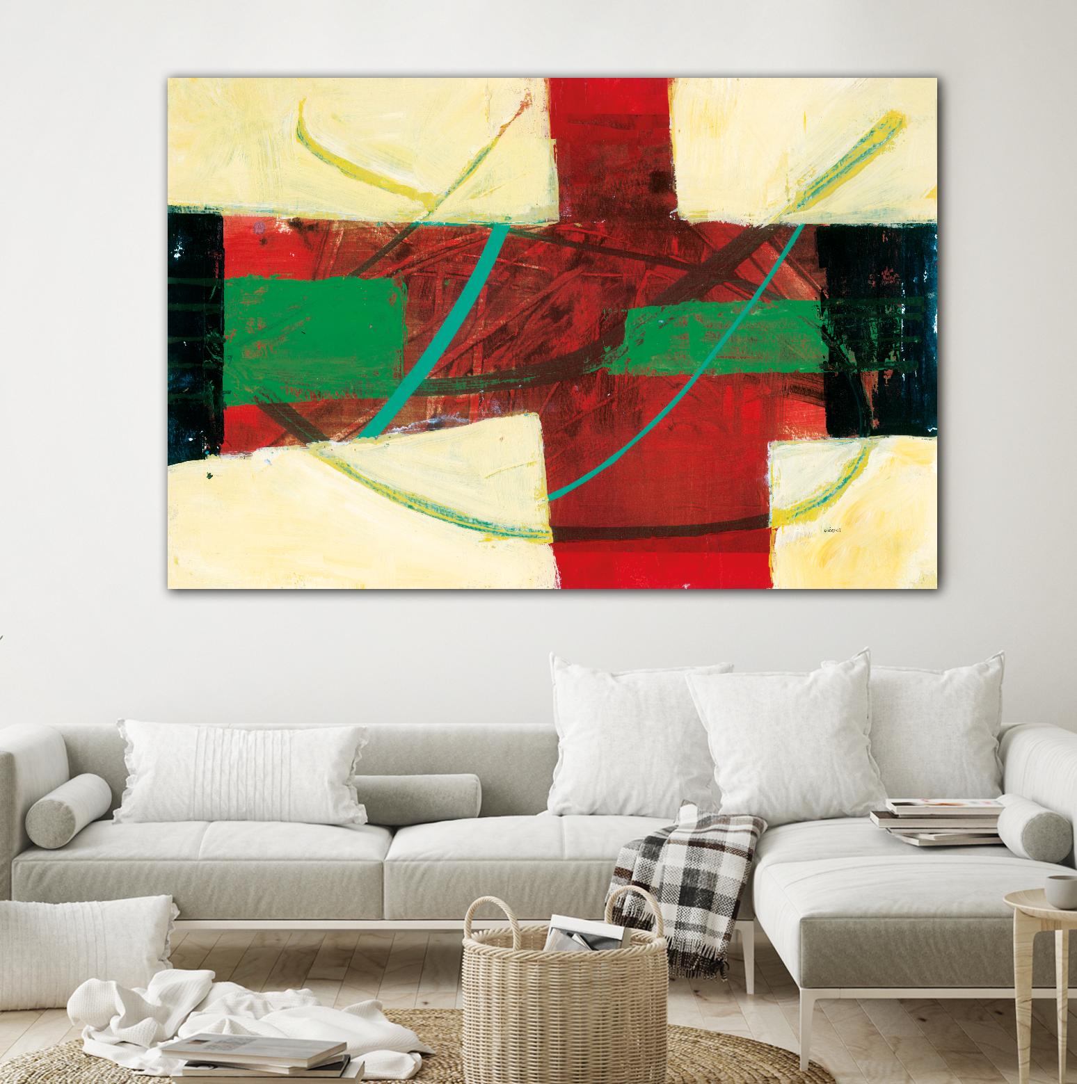 Magnificience by Jacques Clement on GIANT ART - red abstract