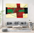 Magnificience by Jacques Clement on GIANT ART - red abstract
