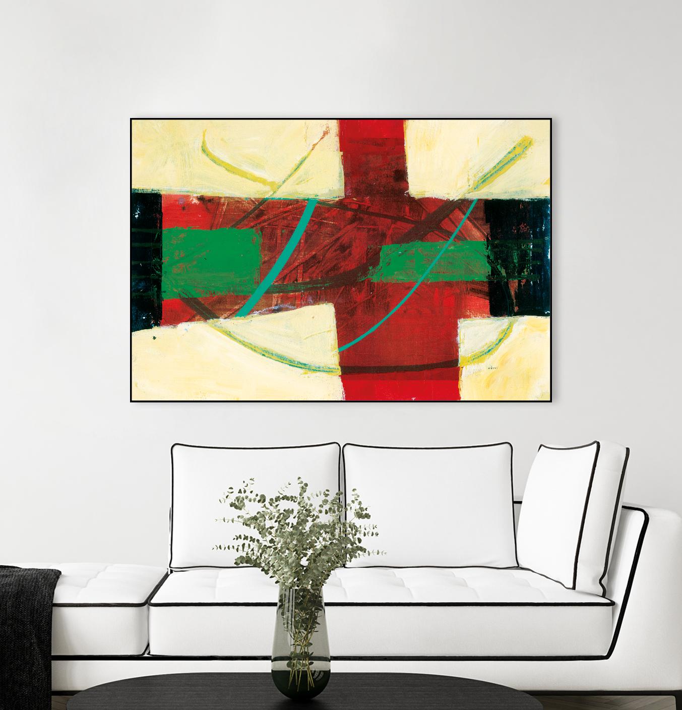 Magnificience by Jacques Clement on GIANT ART - red abstract