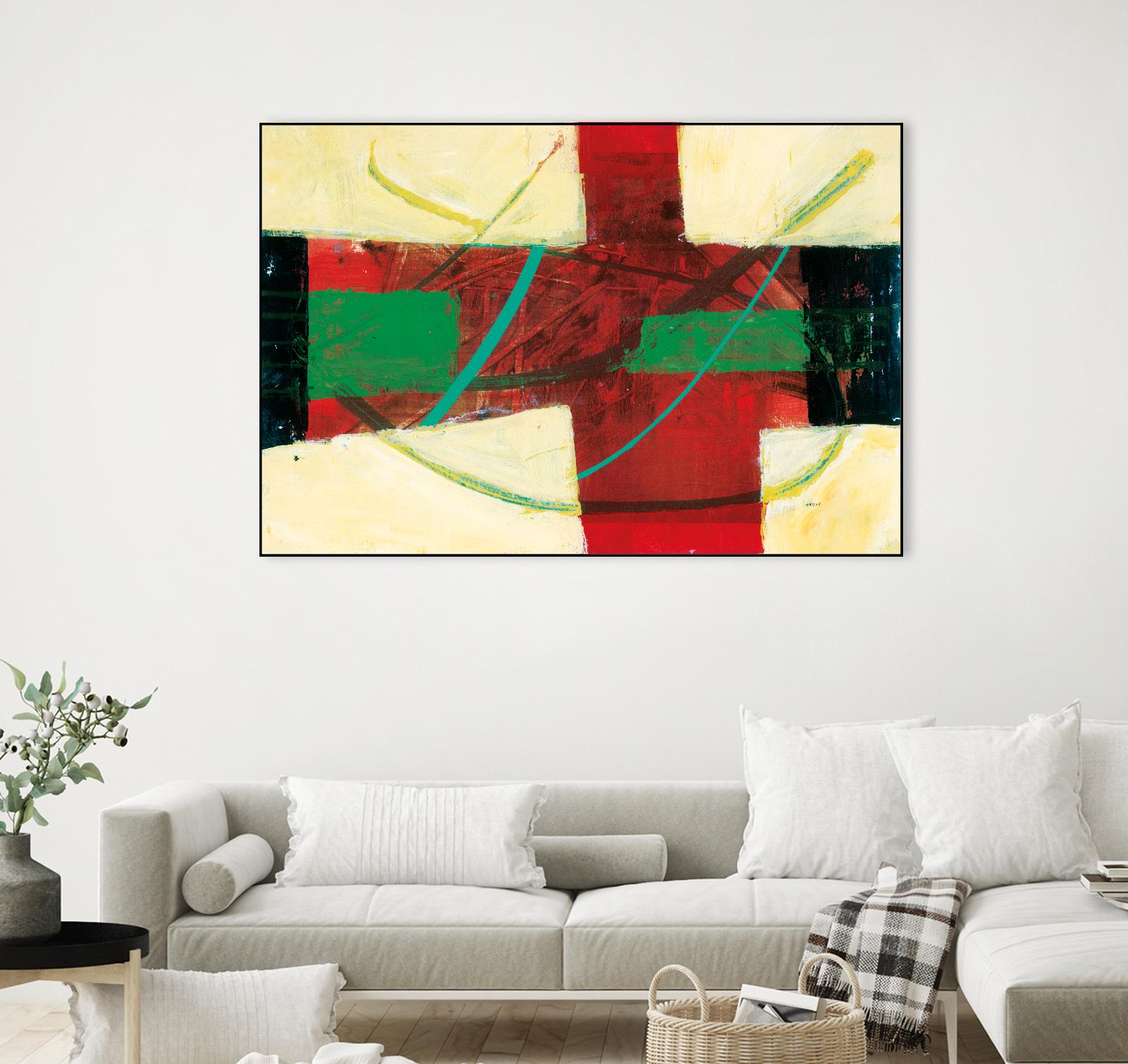 Magnificience by Jacques Clement on GIANT ART - red abstract