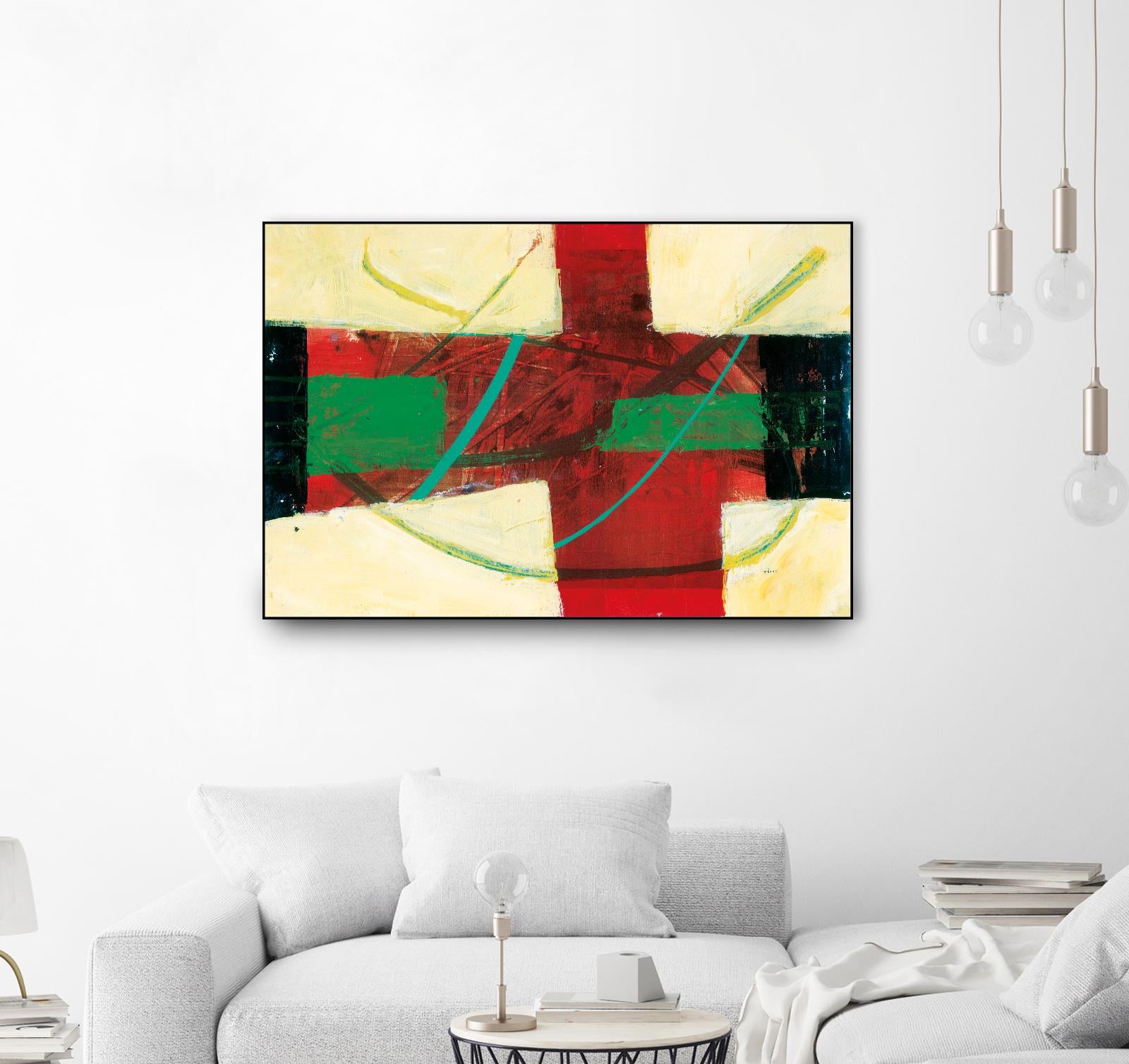 Magnificience by Jacques Clement on GIANT ART - red abstract