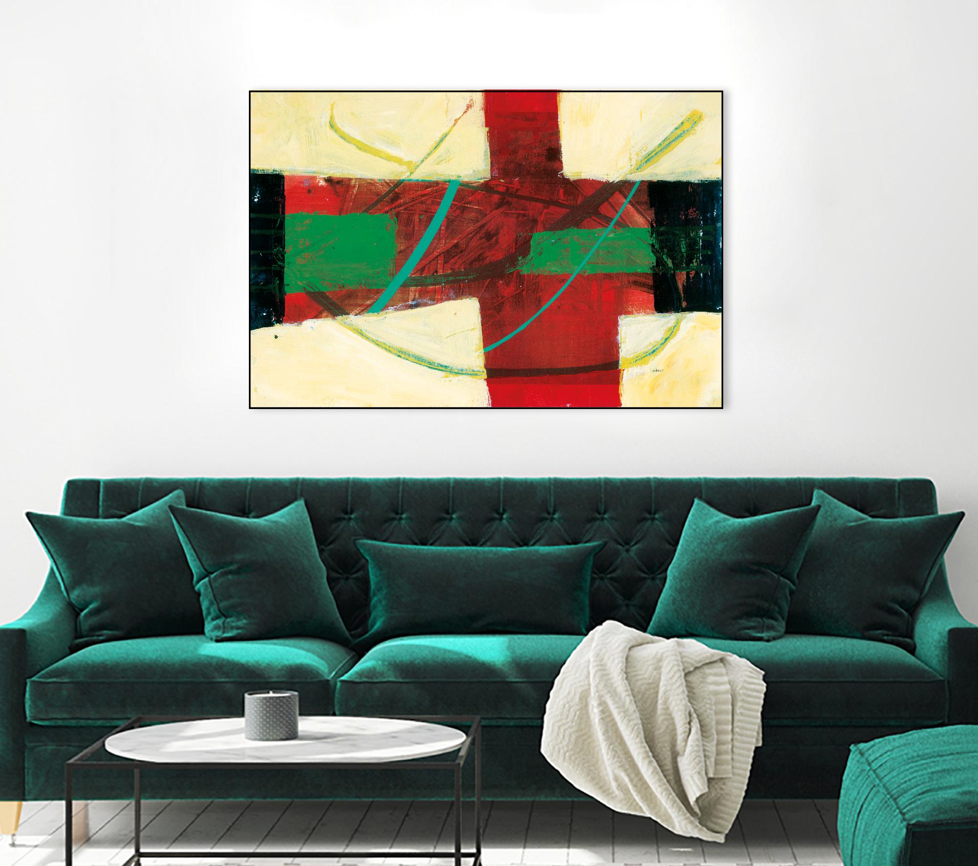 Magnificience by Jacques Clement on GIANT ART - red abstract