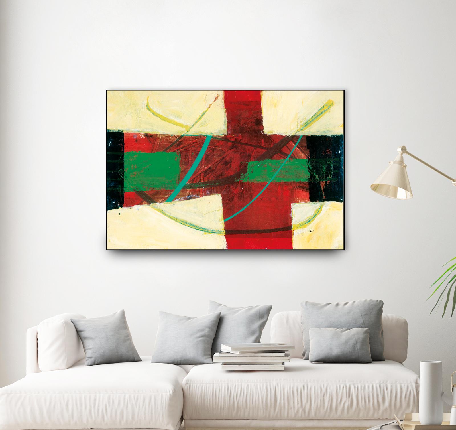 Magnificience by Jacques Clement on GIANT ART - red abstract