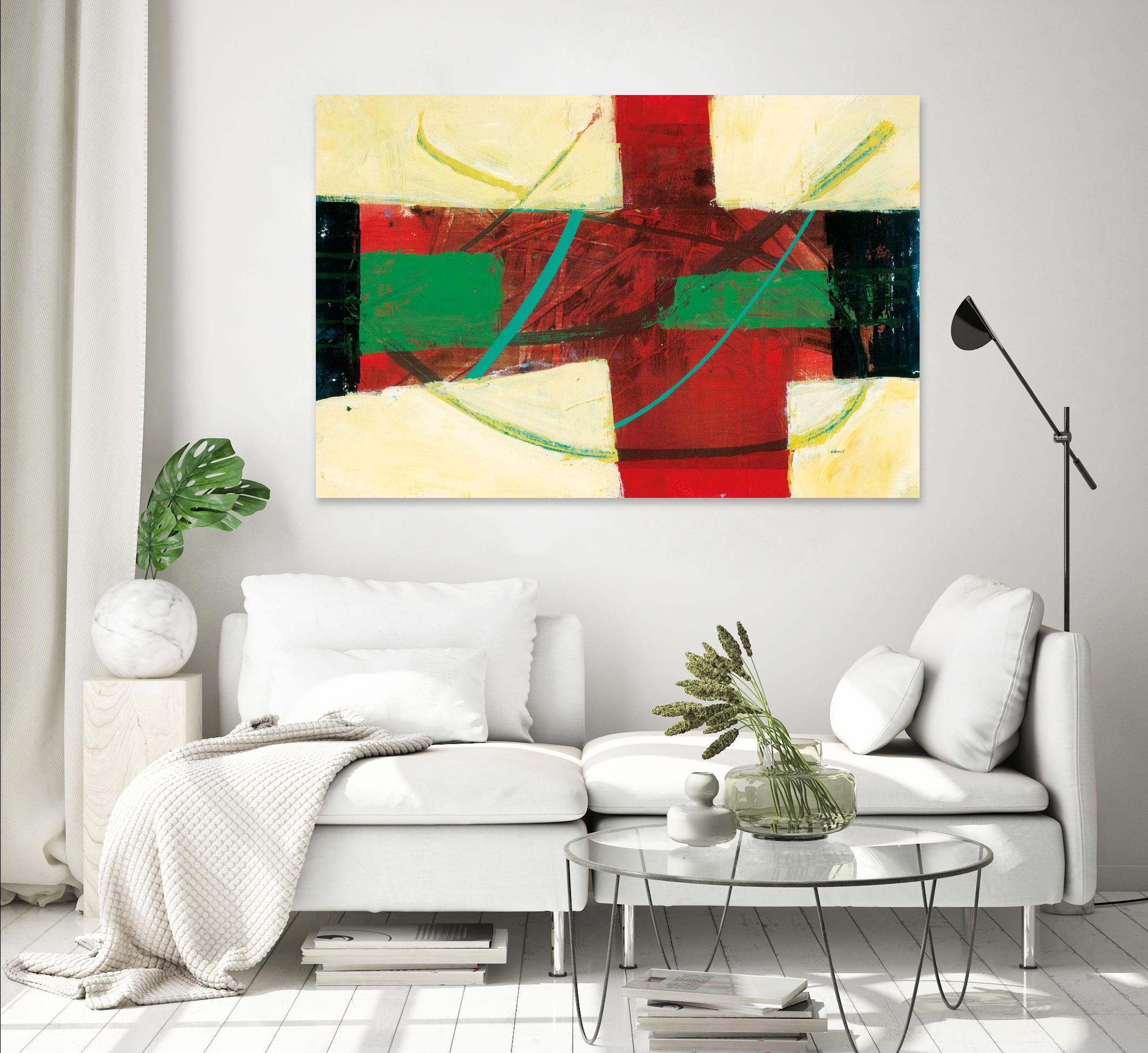 Magnificience by Jacques Clement on GIANT ART - red abstract quebec artists