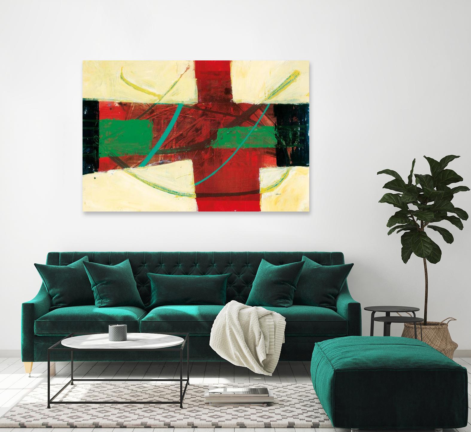 Magnificience by Jacques Clement on GIANT ART - red abstract quebec artists