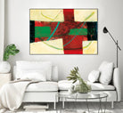 Magnificience by Jacques Clement on GIANT ART - red abstract