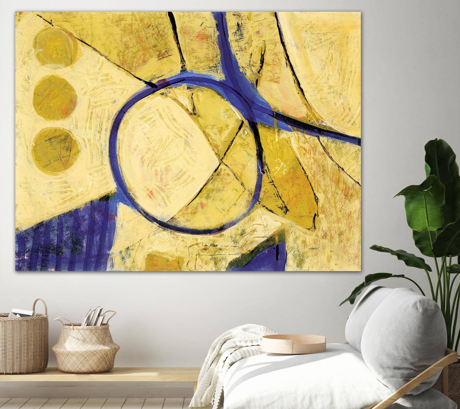 Festif by Jacques Clement on GIANT ART - purple abstract