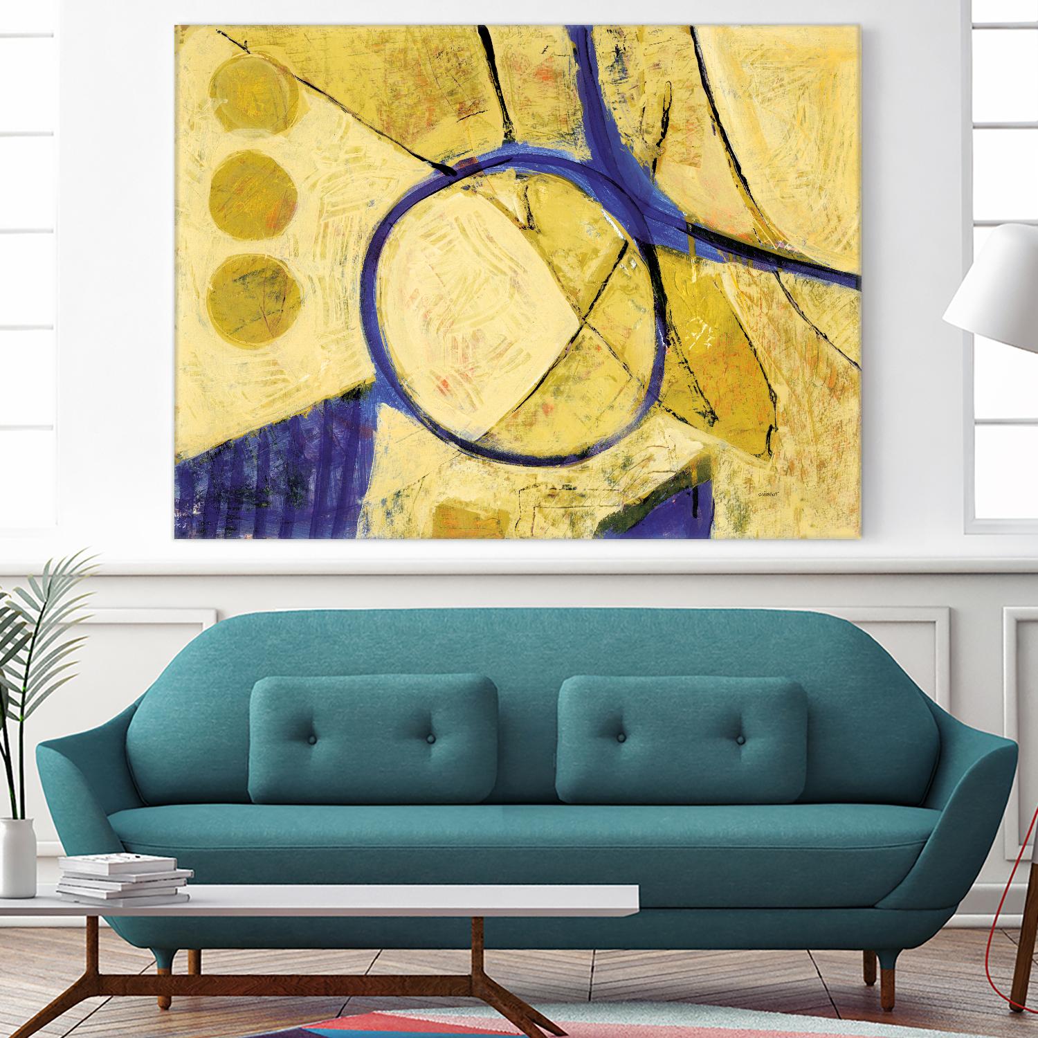 Festif by Jacques Clement on GIANT ART - purple abstract