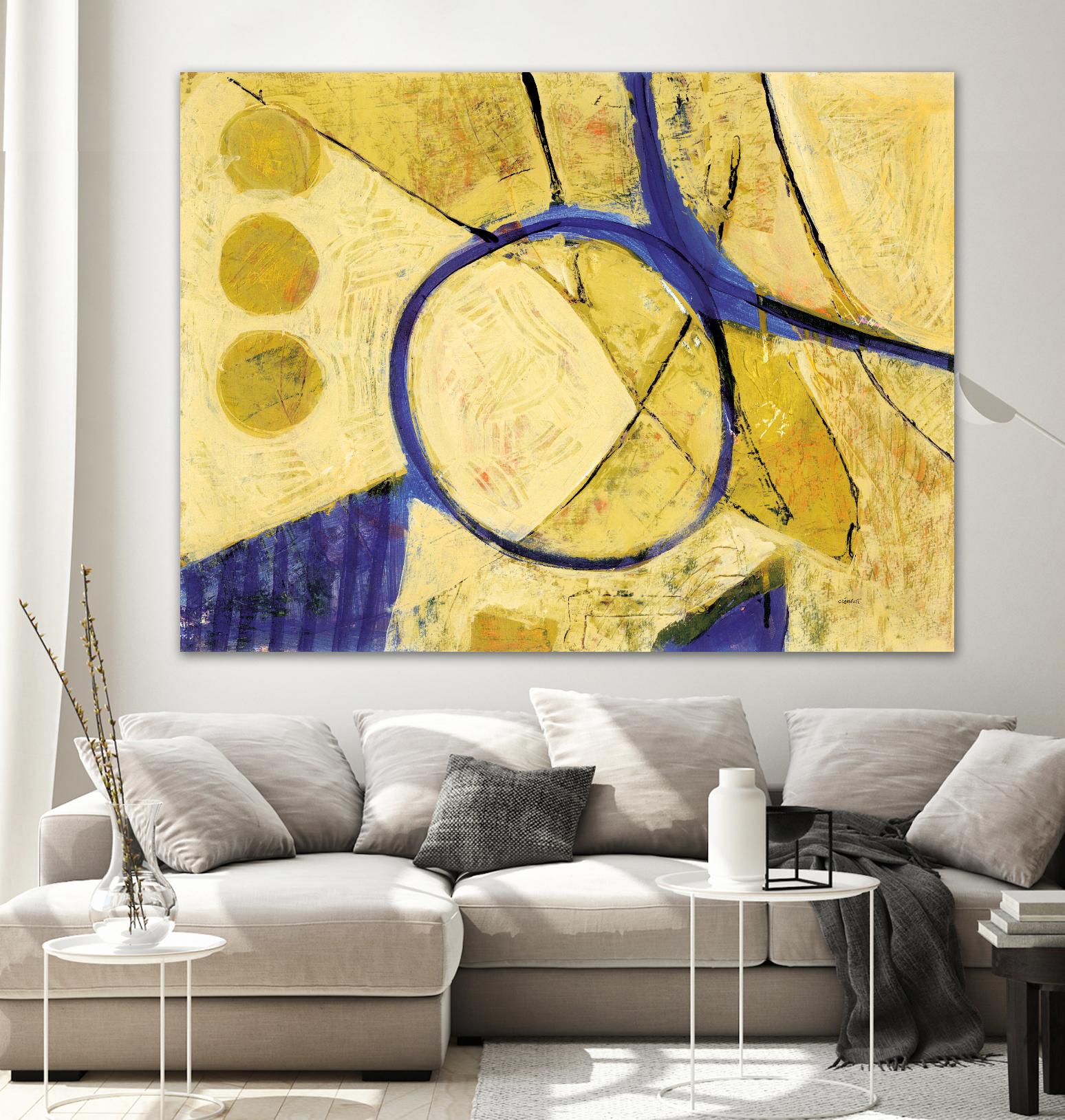 Festif by Jacques Clement on GIANT ART - purple abstract