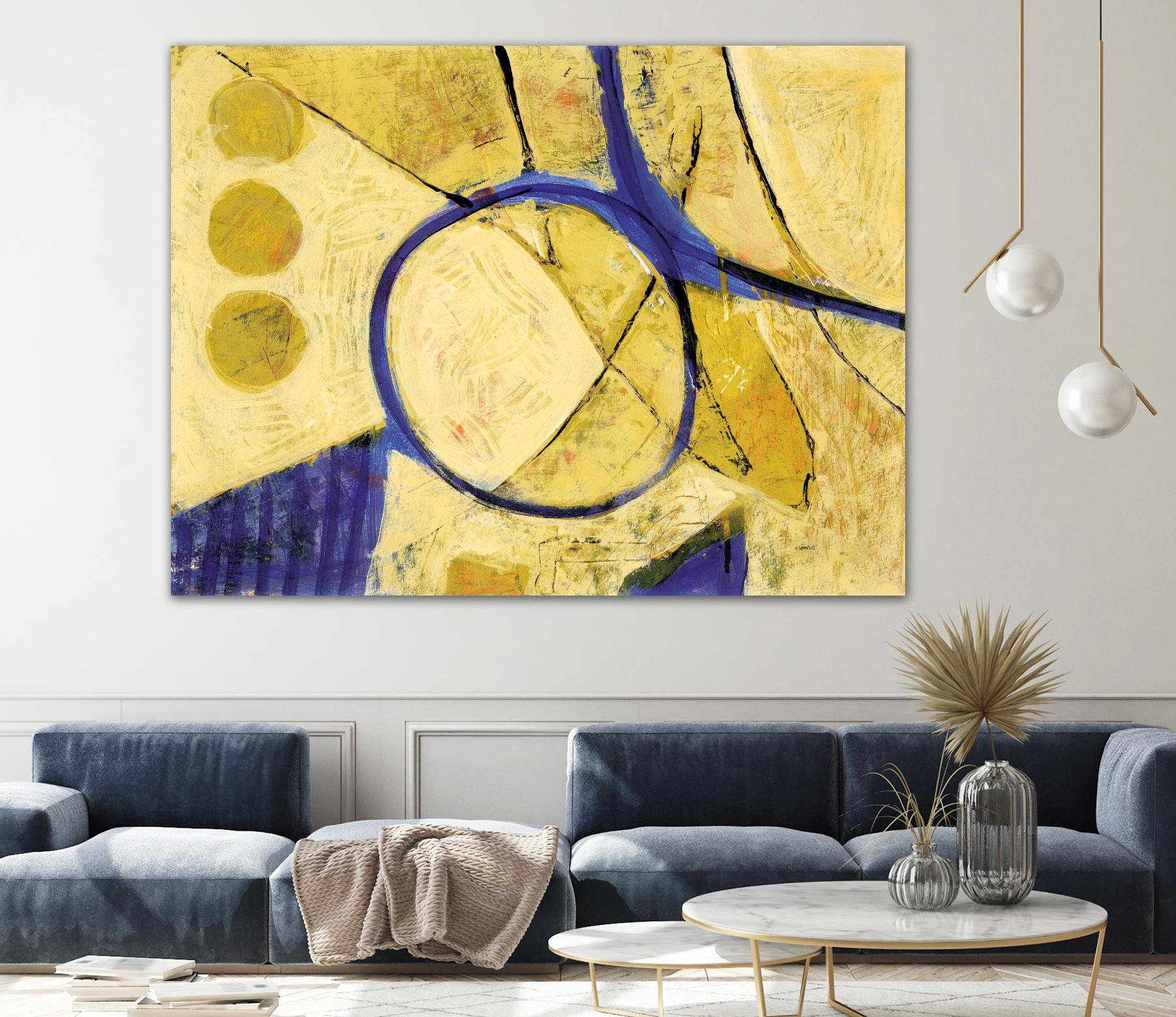 Festif by Jacques Clement on GIANT ART - purple abstract