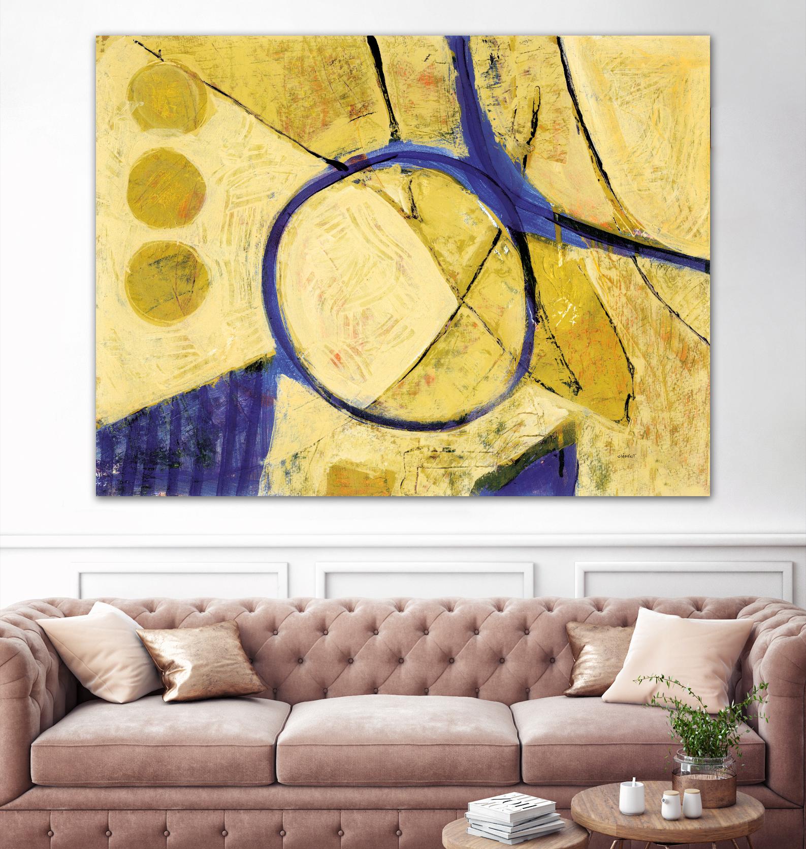 Festif by Jacques Clement on GIANT ART - purple abstract