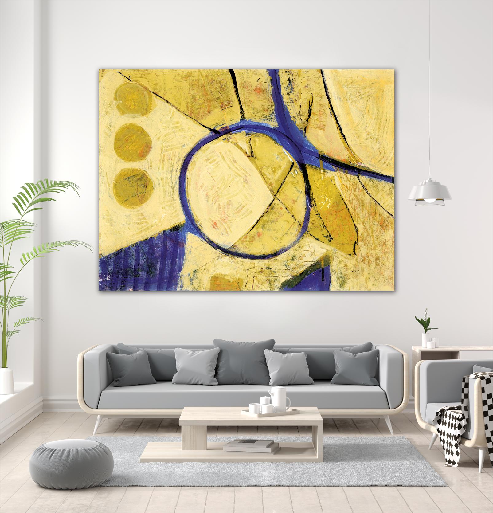 Festif by Jacques Clement on GIANT ART - purple abstract
