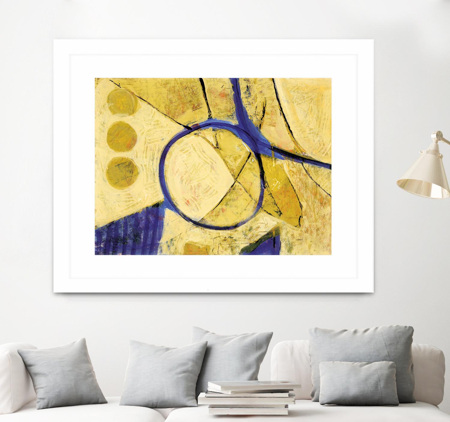 Festif by Jacques Clement on GIANT ART - yellow abstract