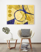 Festif by Jacques Clement on GIANT ART - yellow abstract