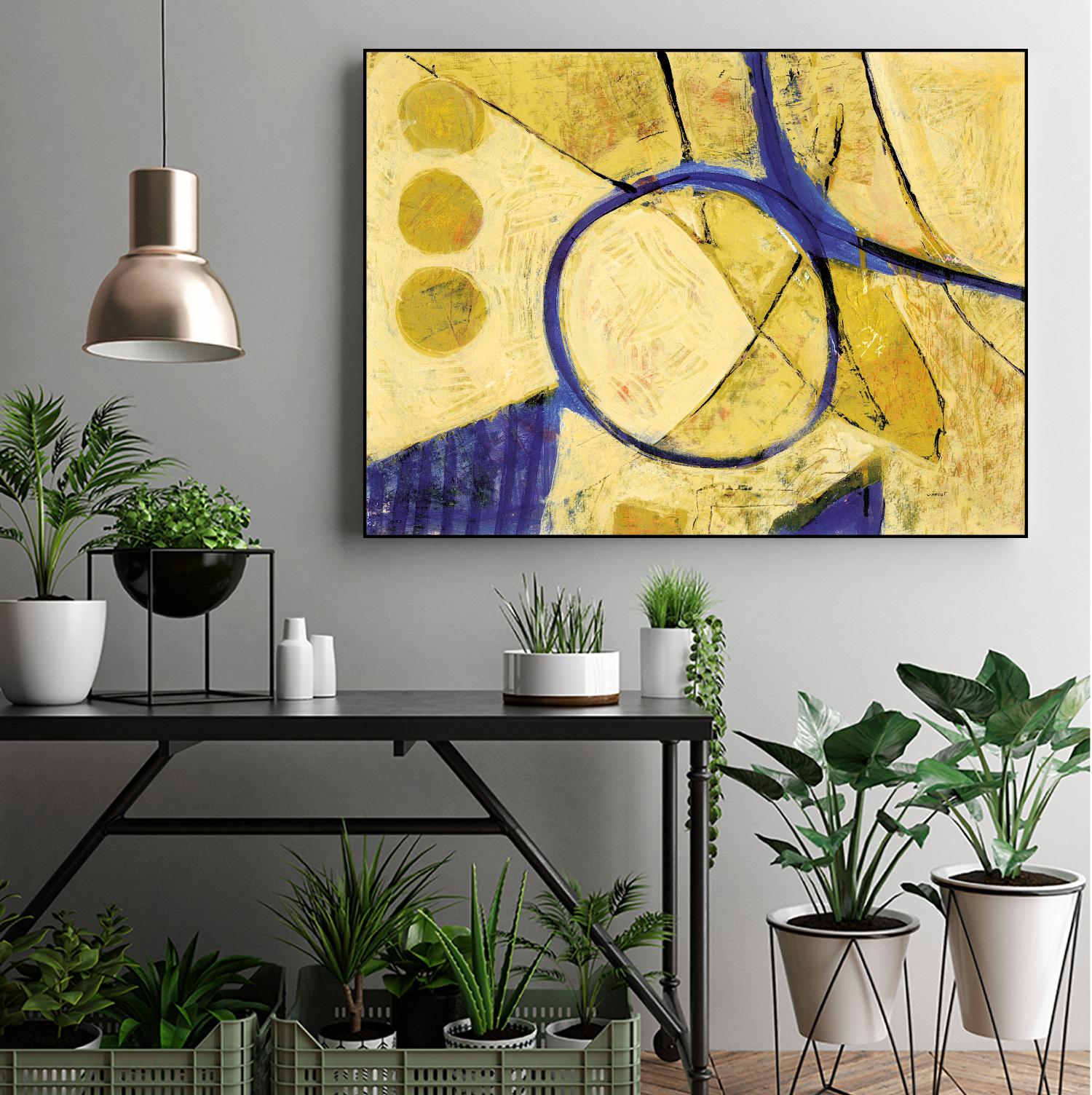Festif by Jacques Clement on GIANT ART - purple abstract