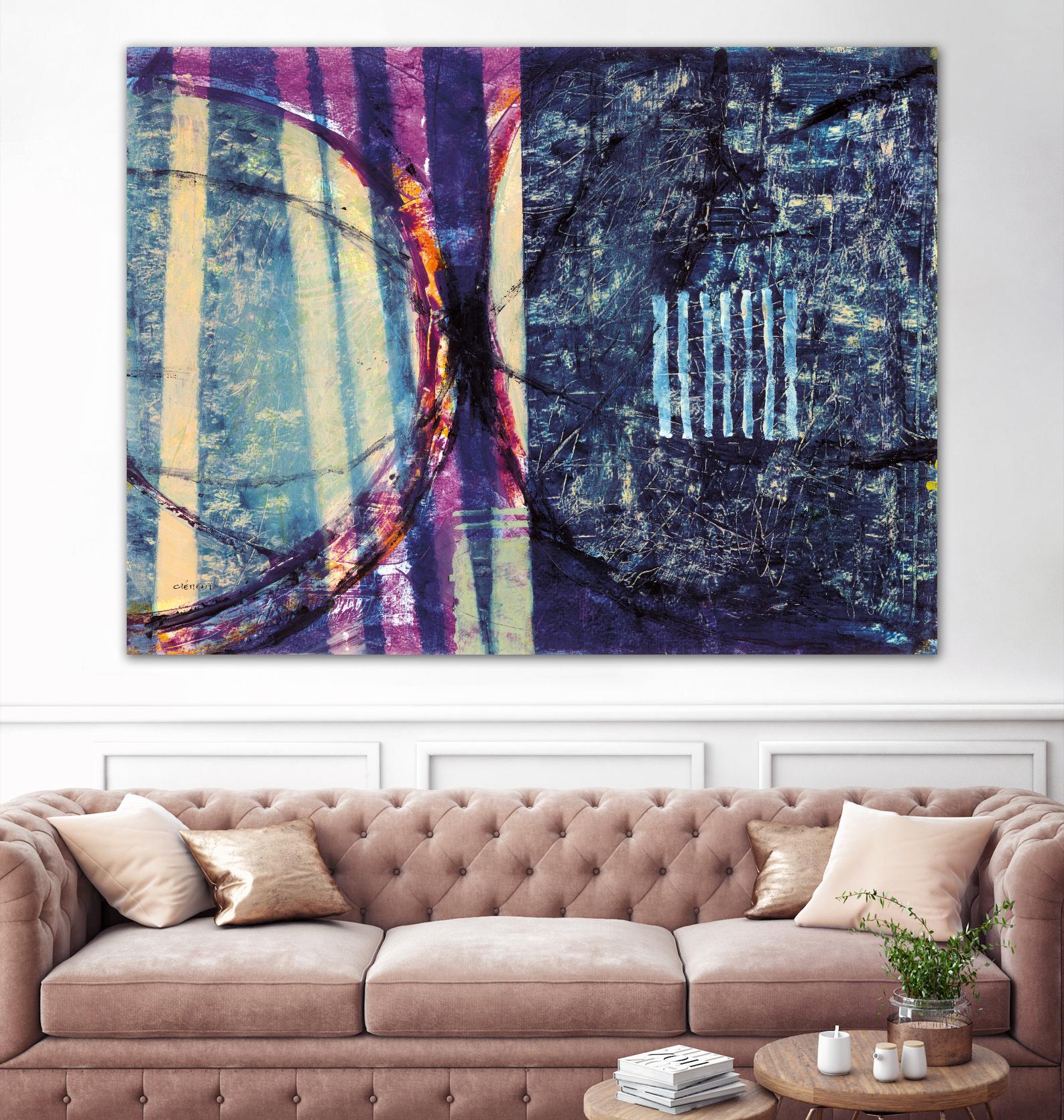 Gloire by Jacques Clement on GIANT ART - blue abstract