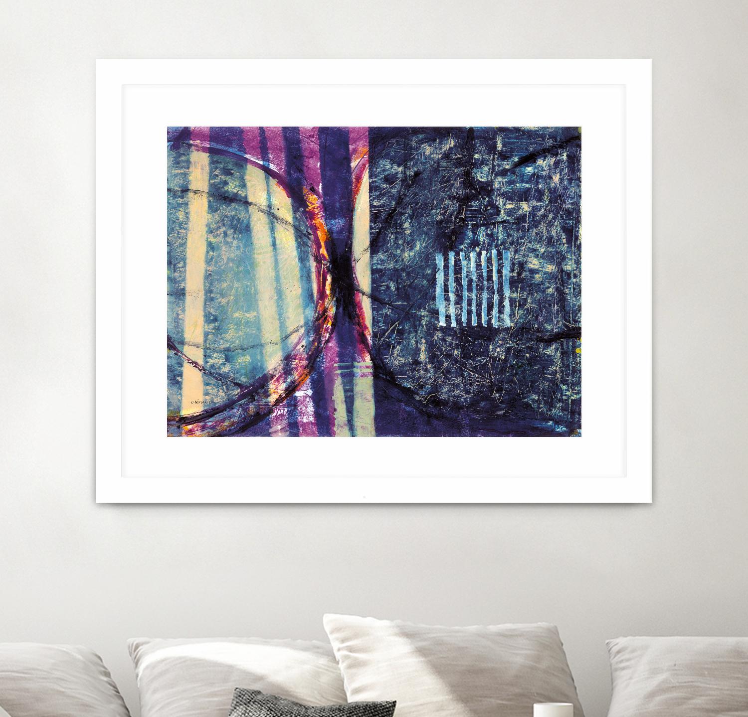 Gloire by Jacques Clement on GIANT ART - blue abstract artiste québécois