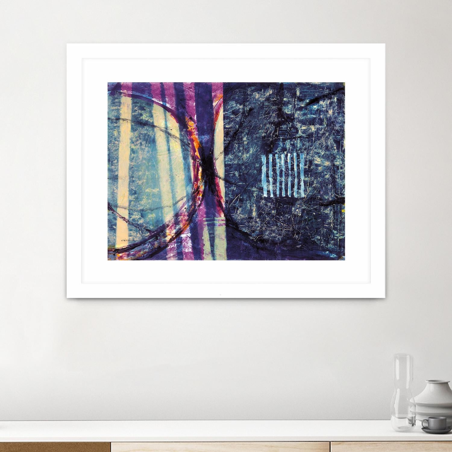 Gloire by Jacques Clement on GIANT ART - blue abstract artiste québécois