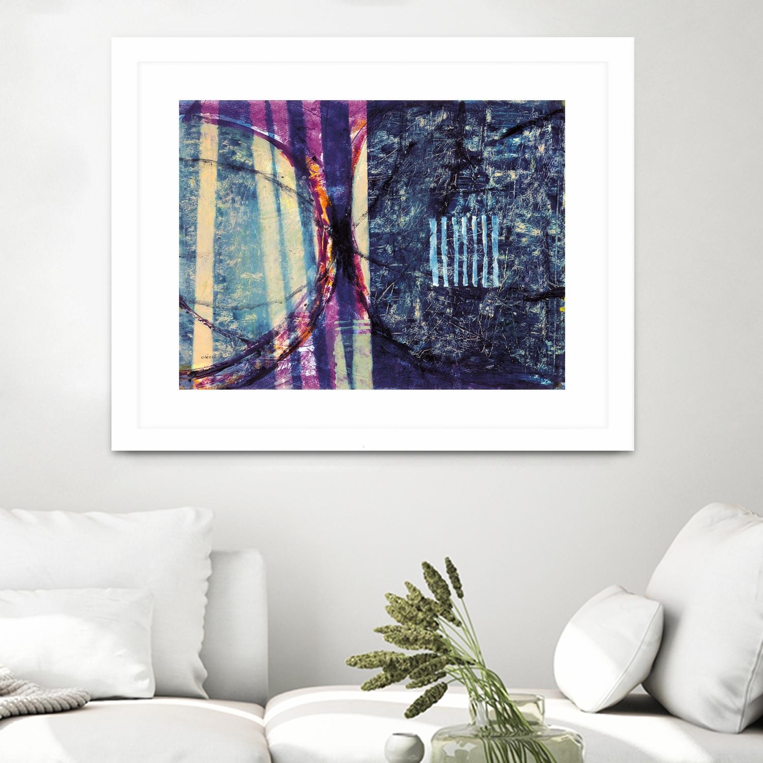 Gloire by Jacques Clement on GIANT ART - blue abstract artiste québécois