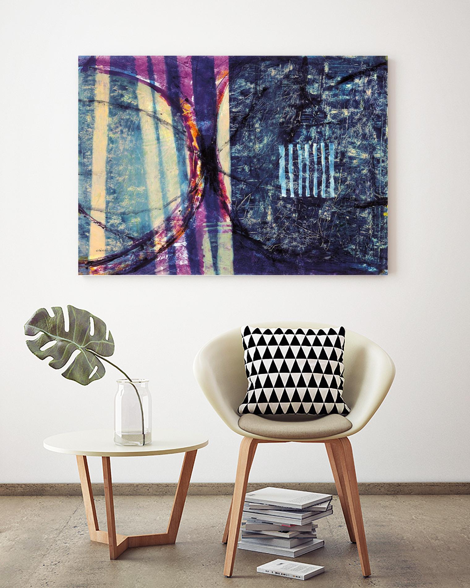 Gloire by Jacques Clement on GIANT ART - blue abstract artiste québécois