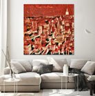 Distorted city scene 1 by Jean-François Dupuis on GIANT ART - beige city scene