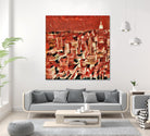 Distorted city scene 1 by Jean-François Dupuis on GIANT ART - beige city scene