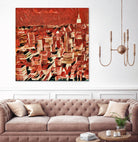 Distorted city scene 1 by Jean-François Dupuis on GIANT ART - beige city scene