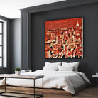 Distorted city scene 1 by Jean-François Dupuis on GIANT ART - beige city scene