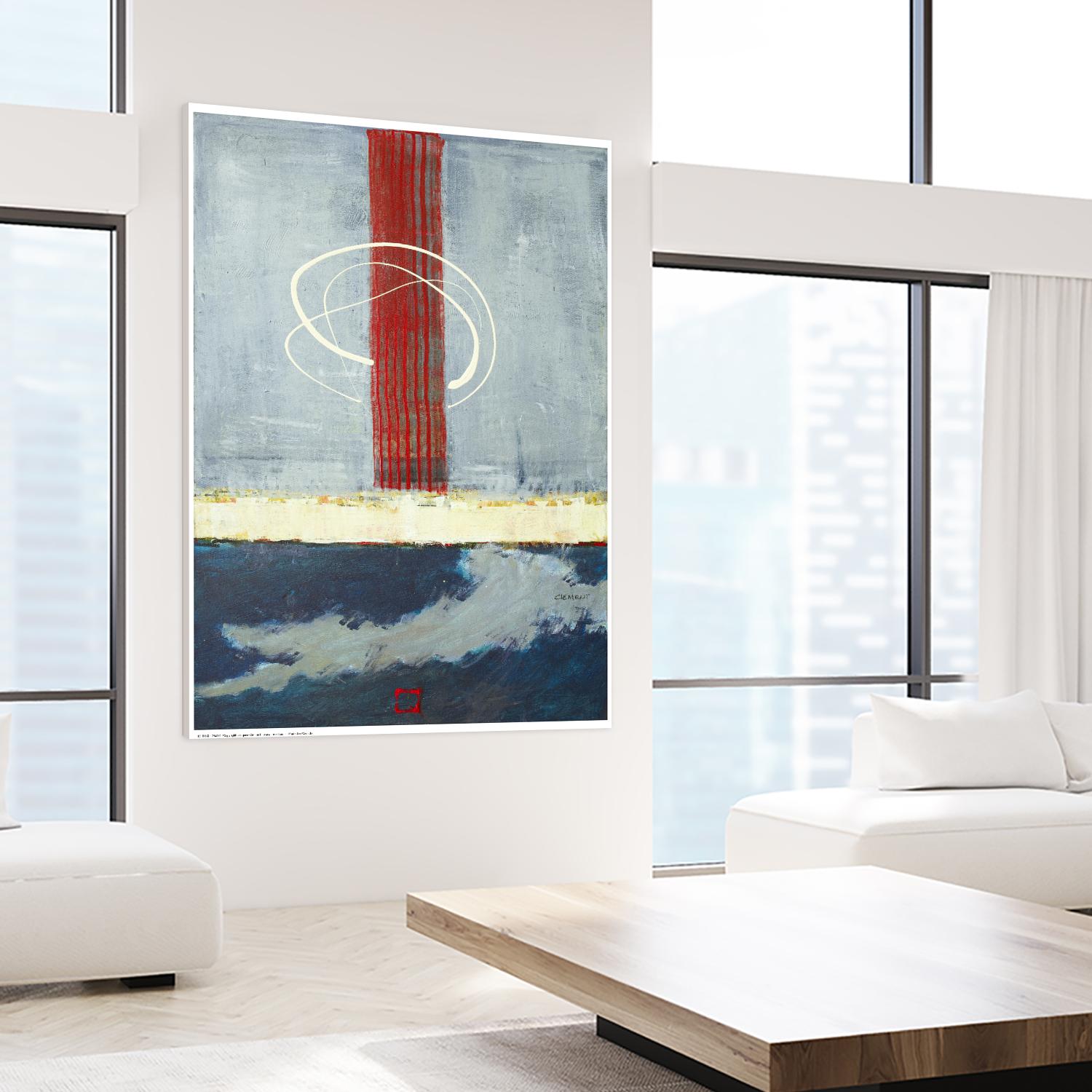Félicité by Jacques Clement on GIANT ART - red abstract