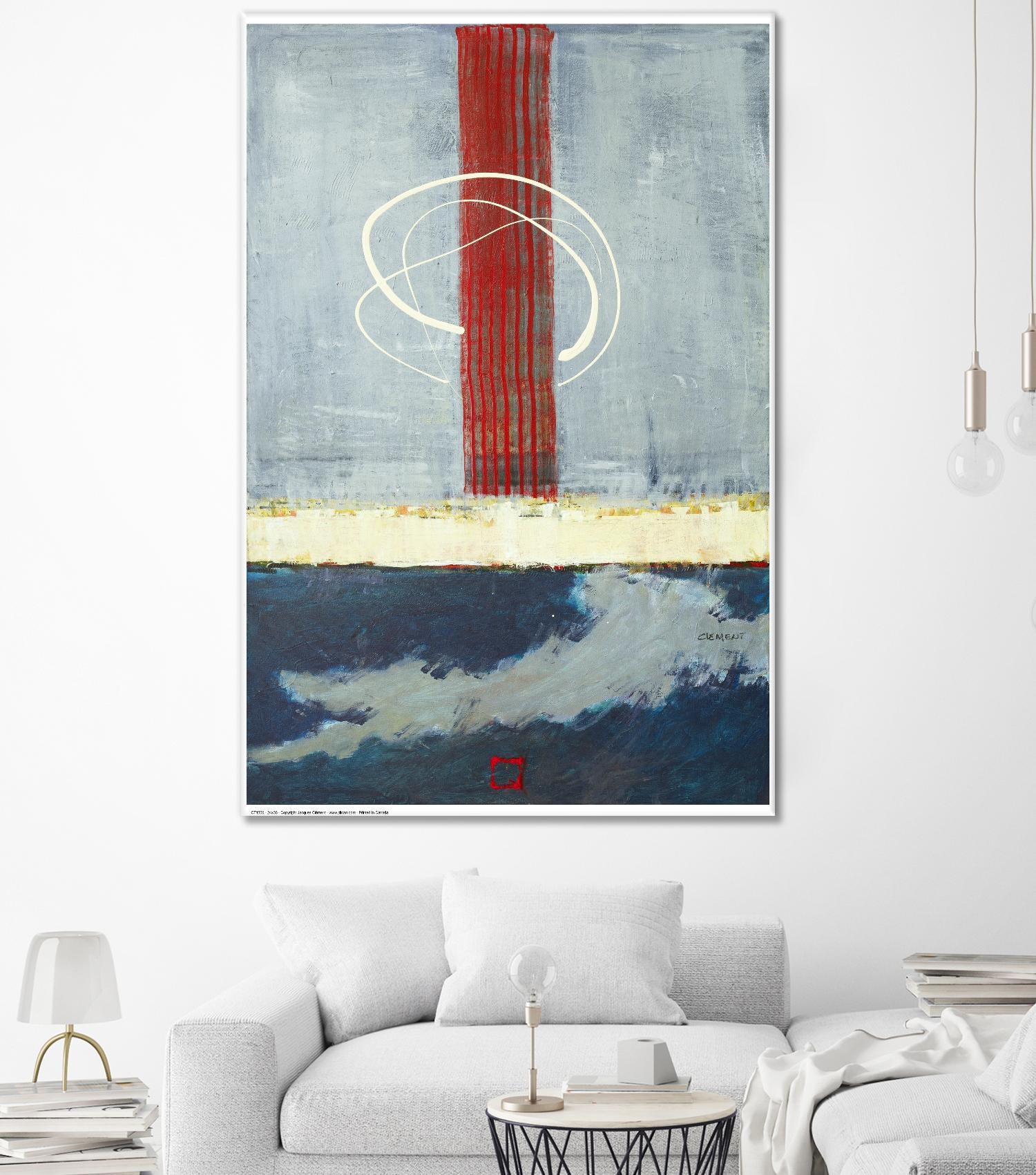 Félicité by Jacques Clement on GIANT ART - red abstract