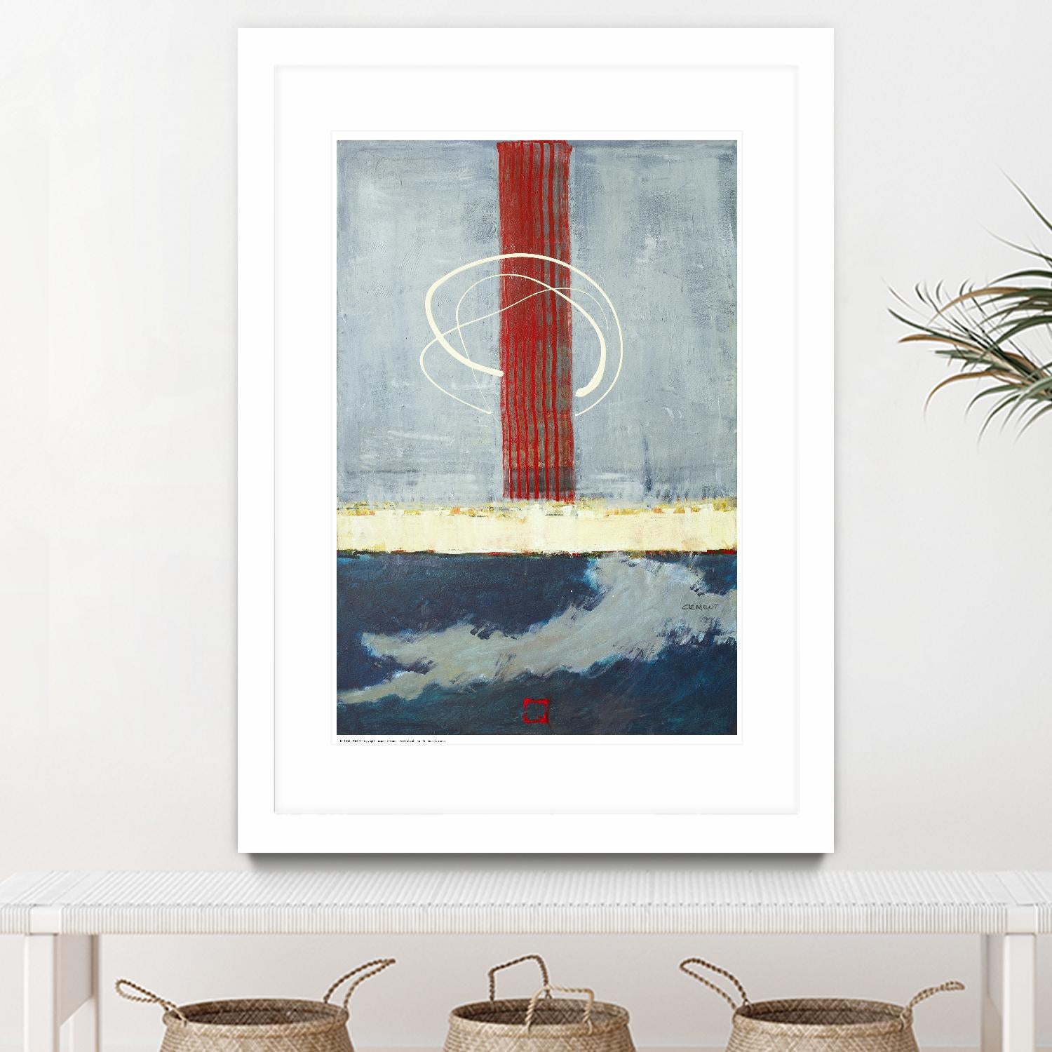 Félicité by Jacques Clement on GIANT ART - red abstract artiste québécois