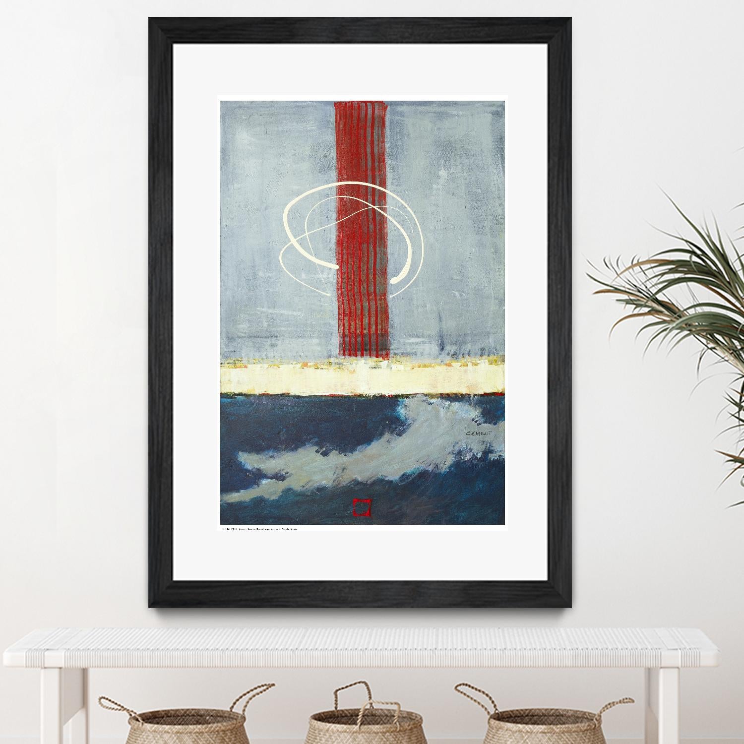 Félicité by Jacques Clement on GIANT ART - red abstract artiste québécois