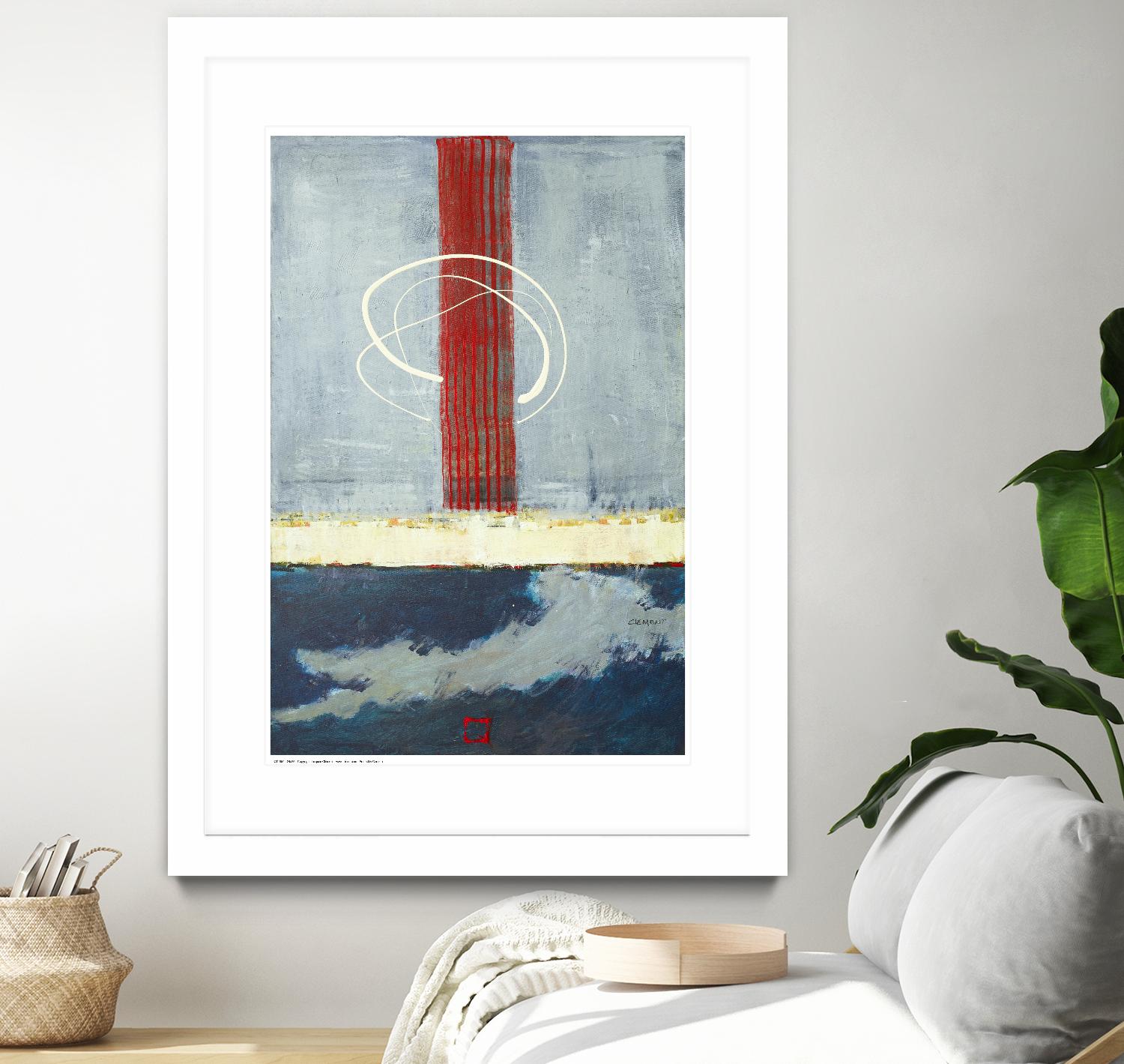 Félicité by Jacques Clement on GIANT ART - red abstract artiste québécois