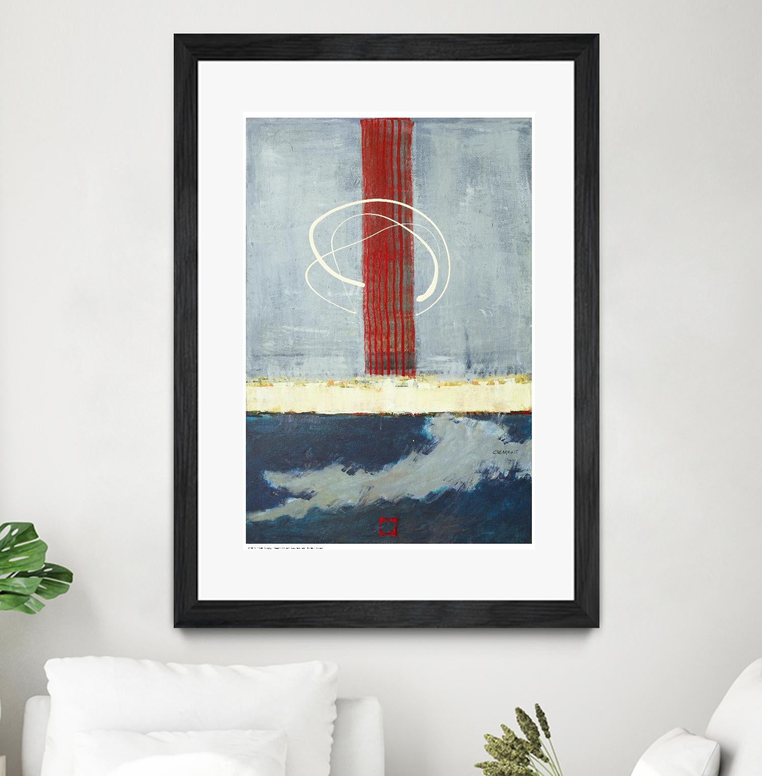 Félicité by Jacques Clement on GIANT ART - red abstract artiste québécois