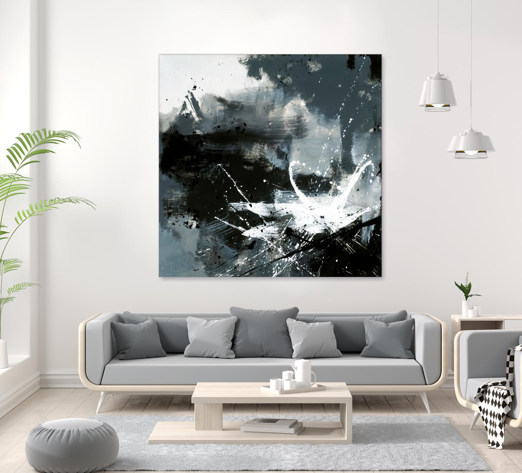 Éclats by Roland Benoît on GIANT ART - white abstract