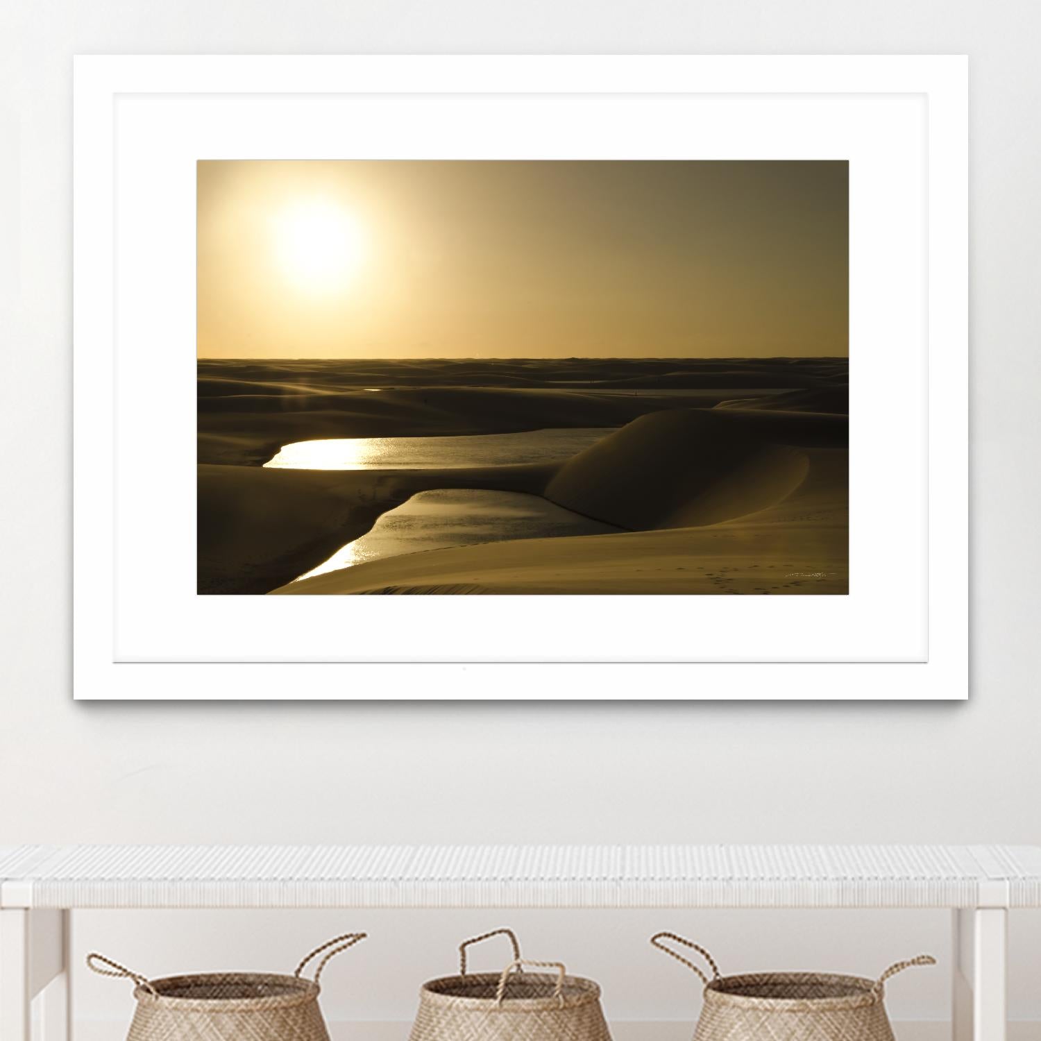 Golden Sunset by Daniel Stanford on GIANT ART - brown landscape