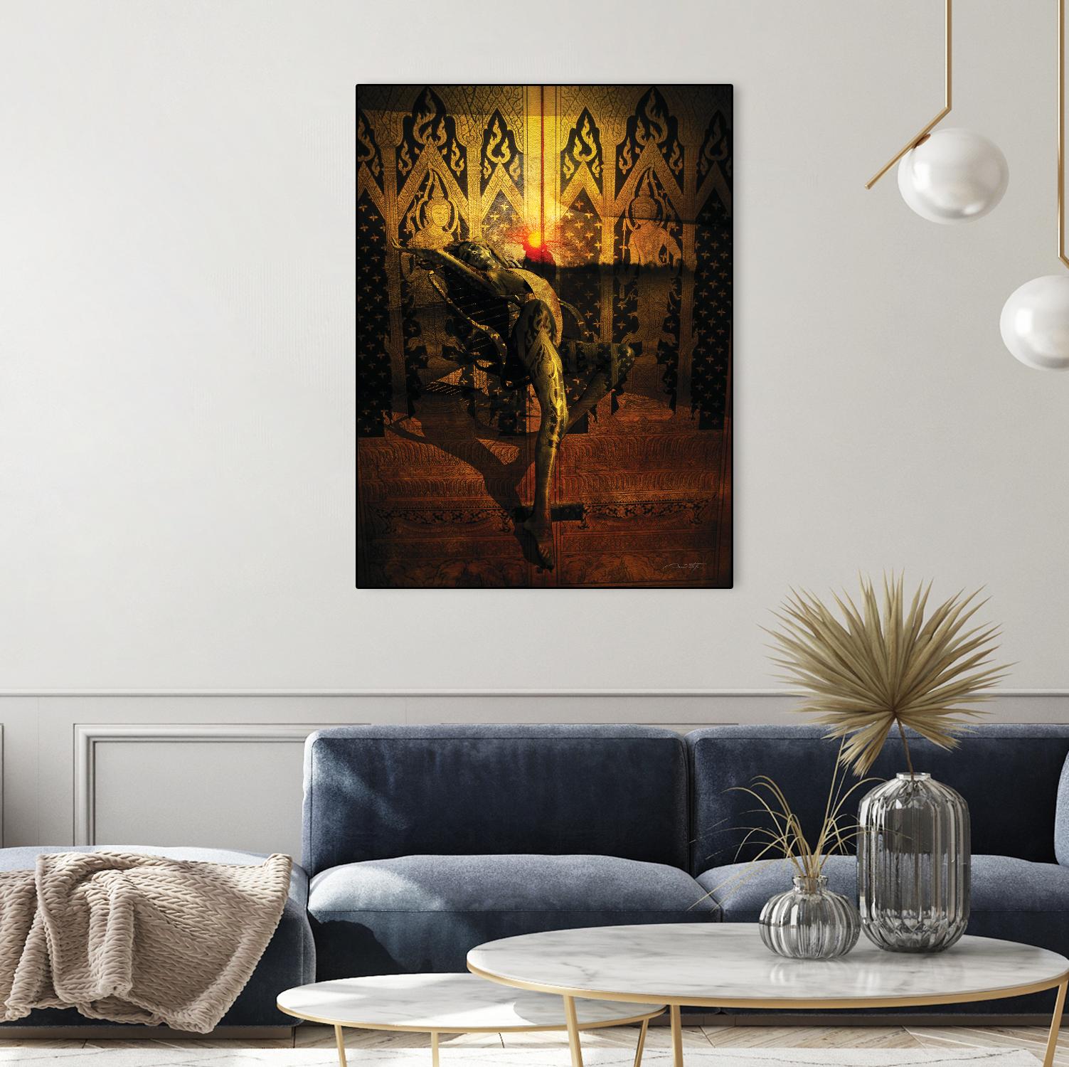 Kate Upton Temple by Daniel Stanford on GIANT ART - brown photo art