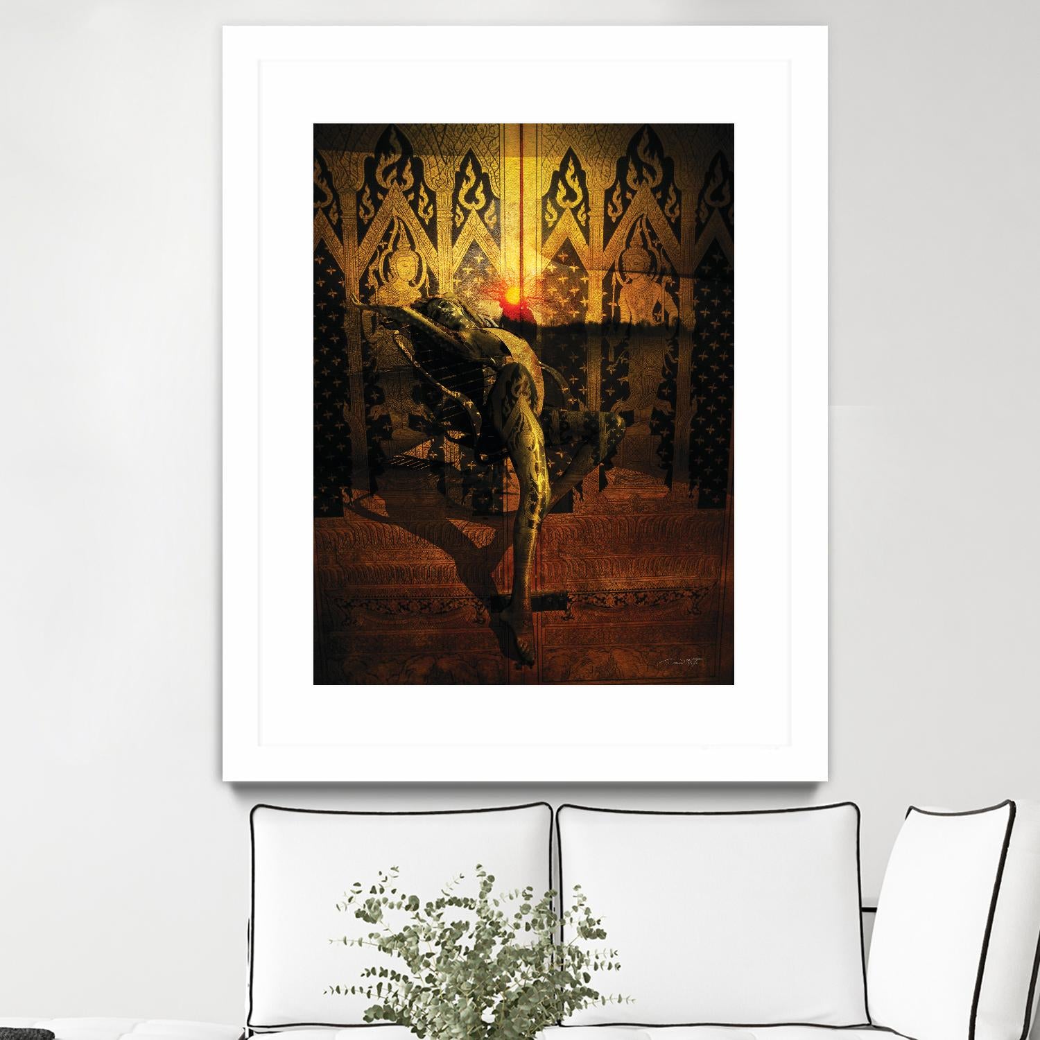 Kate Upton Temple by Daniel Stanford on GIANT ART - brown photo art