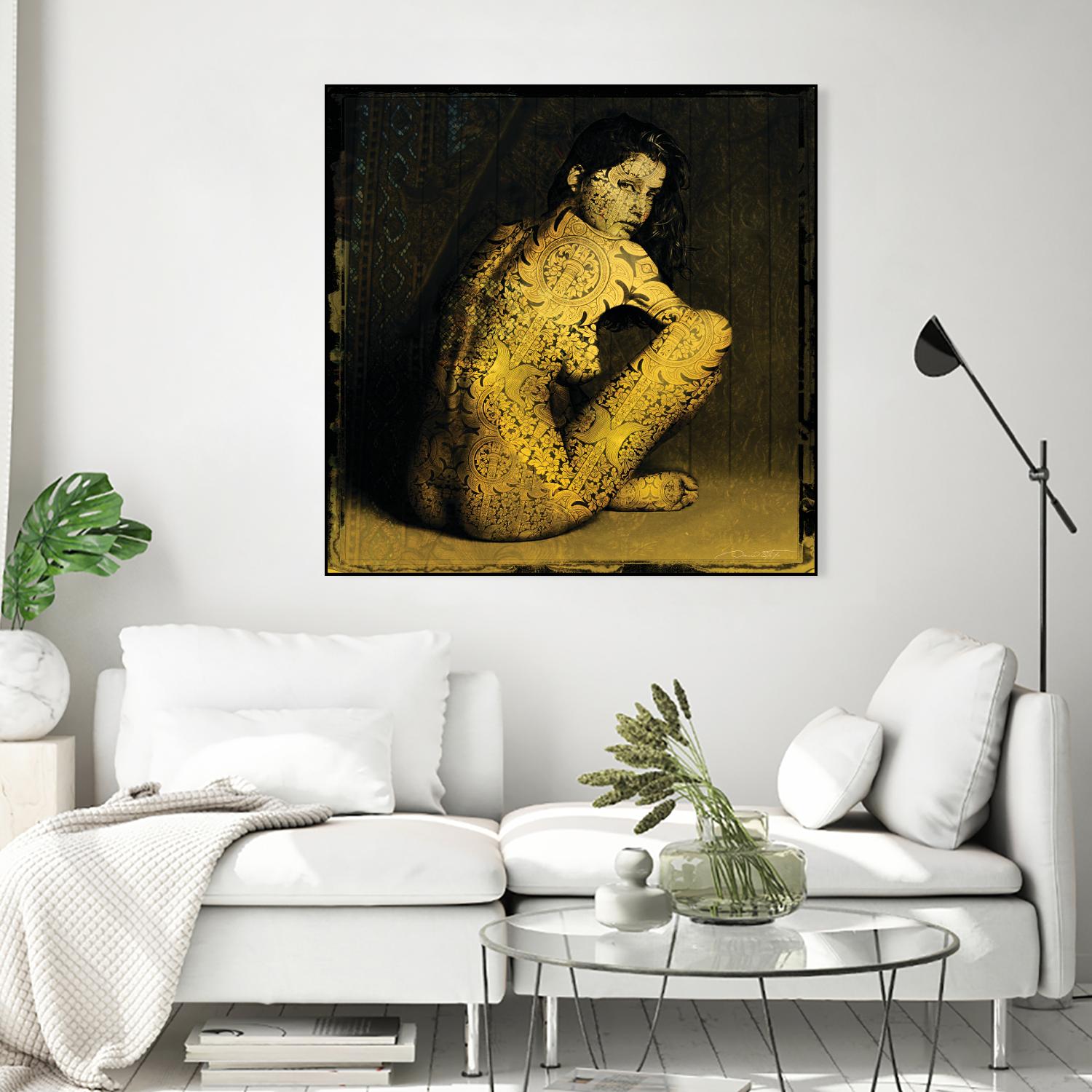Laetitie Casta Nude by Daniel Stanford on GIANT ART - brown photo art
