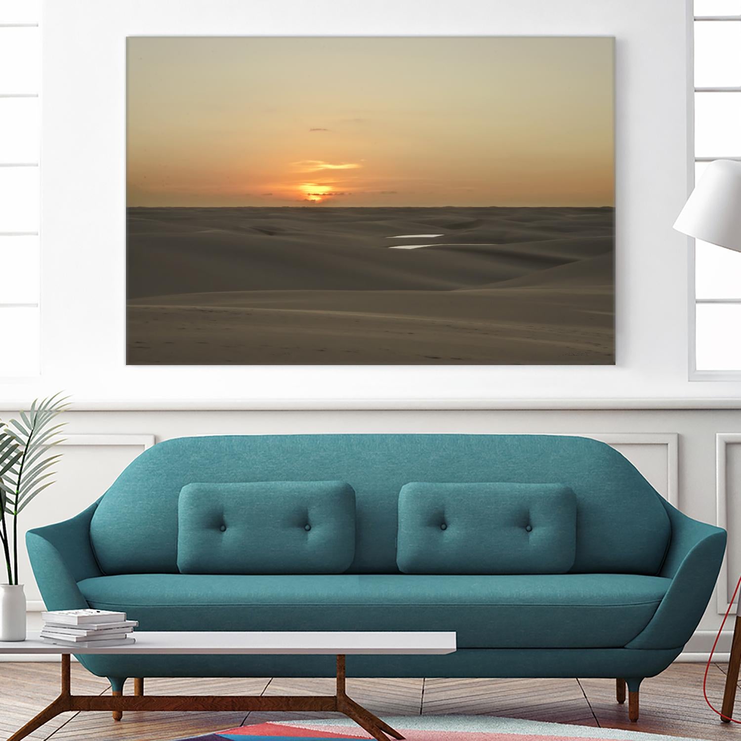 Pink by Daniel Stanford on GIANT ART - orange landscape